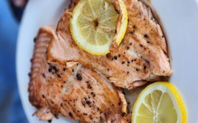 Foiled Salmon with Rustlin’ Rob’s Champagne Garlic Honey Mustard