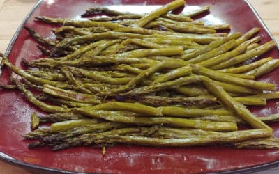 Grilled Asparagus with Rustlin’ Rob’s Roasted Garlic Oil