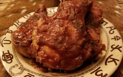 Slow Cooker Pork Chops with Rustlin’ Rob’s Green Chili BBQ Sauce