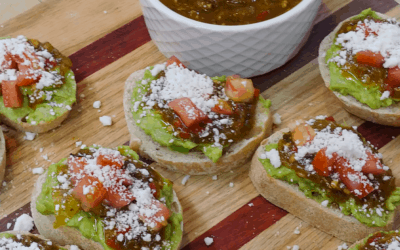 Loaded Avocado Toast with Rustlin’ Rob’s Five Amigos Fire Roasted Pepper Salsa