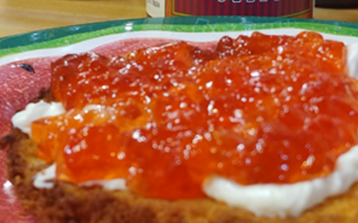 Pound Cake with Rustlin’ Rob’s Hot Pepper Peach Jam