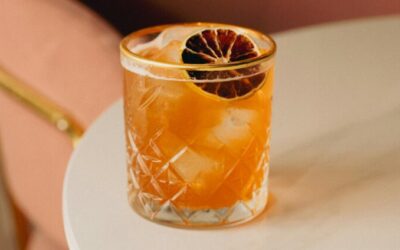 Ginger Lemon Maple Ice Cubes with Rustlin’ Rob’s Bourbon Maple Syrup