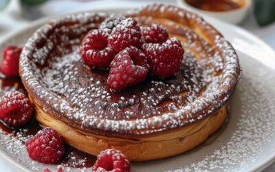 German Pancakes with Rustlin’ Rob’s Bourbon Maple Syrup