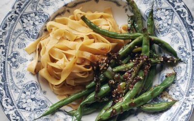 Shannon’s Green Beans with Rustlin’ Rob’s Jalapeno Hatch Chile Jam